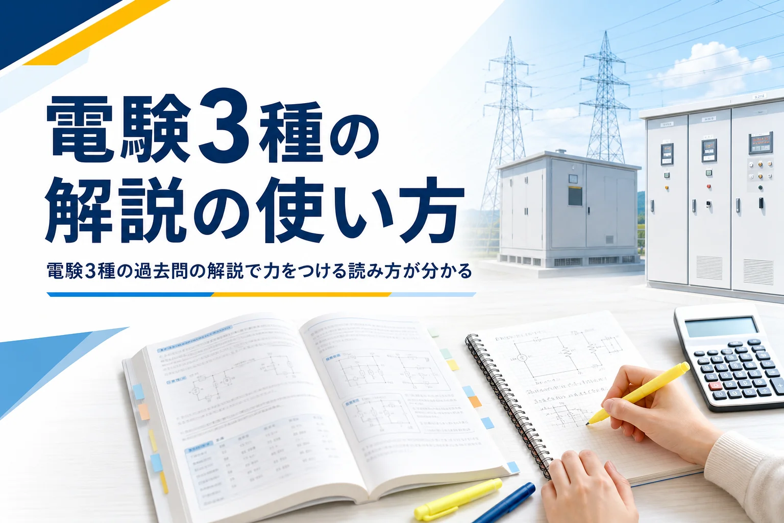 電験3種の過去問の解説を使って力をつける読み方を解説する記事のアイキャッチ
